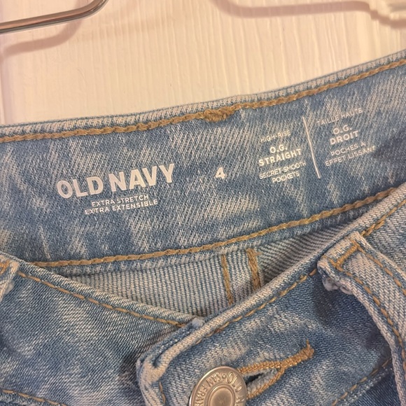 Old Navy jeans, size 4 O.G. Straight style - Picture 2 of 2
